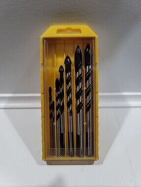 7 piece  Drill Bit Set in Yellow Case